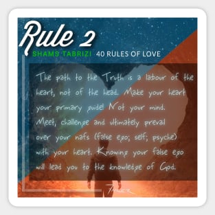 40 RULES OF LOVE - 2 Sticker